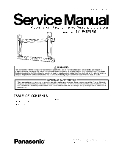 panasonic Panasonic TY-WK6P1RW [SM]  panasonic Monitor Panasonic_TY-WK6P1RW_[SM].pdf