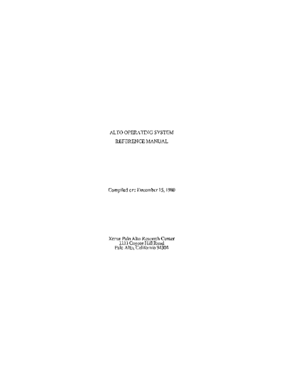 xerox AltoSWRef.part1  xerox alto AltoSWRef.part1.pdf