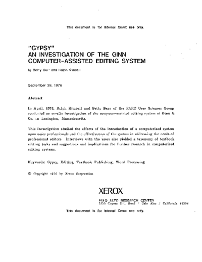xerox GypsyEvaluation Sep76  xerox alto GypsyEvaluation_Sep76.pdf