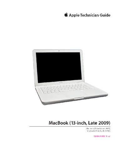 apple mb13 late09  apple MacBook MacBook (13-inch Late 2009) mb13_late09.pdf