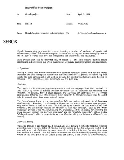 xerox Dorado Booting Operation and Mechanisms Apr80  xerox dorado Dorado_Booting_Operation_and_Mechanisms_Apr80.pdf