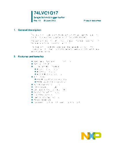 . Electronic Components Datasheets 74LVC1G17  . Electronic Components Datasheets Various 74LVC1G17.pdf
