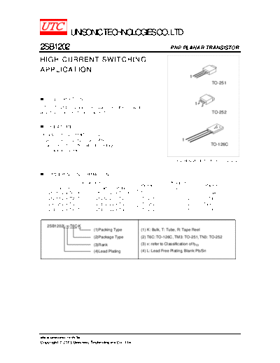 . Electronic Components Datasheets 2SB1202L - HIGH CURRENT SWITCHING APPLICATION  . Electronic Components Datasheets Various 2SB1202L - HIGH CURRENT SWITCHING APPLICATION.pdf