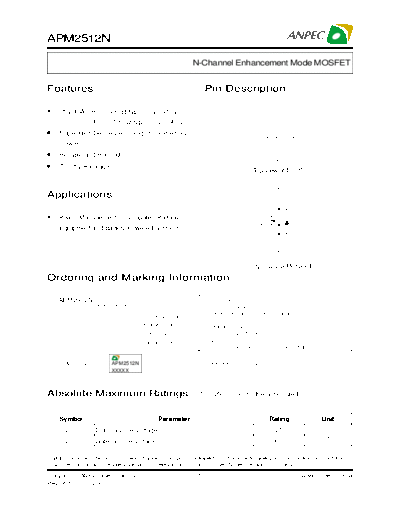 Various APM2512N  . Electronic Components Datasheets Various APM2512N.PDF