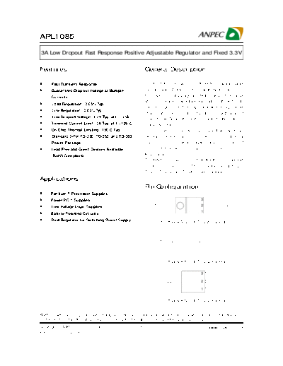 Various APL1085  . Electronic Components Datasheets Various APL1085.pdf