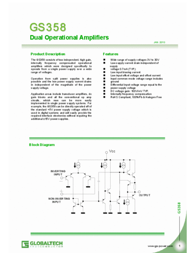 Various DS GS358 Rev.A  . Electronic Components Datasheets Various DS_GS358_Rev.A.pdf