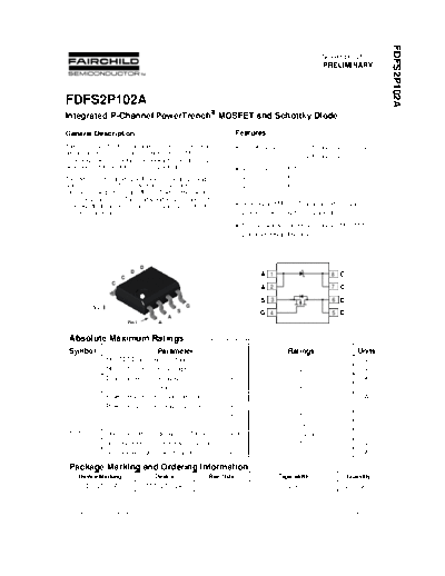 . Electronic Components Datasheets FDS FDFS2P102A 2P102A  . Electronic Components Datasheets Various FDS FDFS2P102A 2P102A.pdf