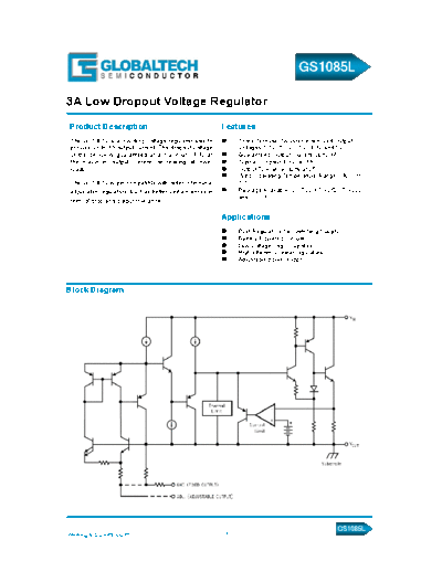 Various GS1085L(F) Rev 1.0  . Electronic Components Datasheets Various GS1085L(F)_Rev 1.0.pdf