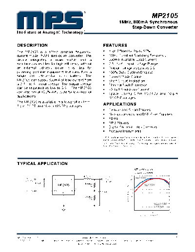 Various MP2105 r1.51  . Electronic Components Datasheets Various MP2105_r1.51.pdf