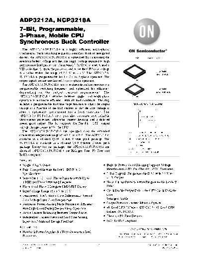 Various NCP3218A Datasheet (PDF) - ON Semiconductor - 7-Bit, Programmable, 3-Phase, Mobile CPU Synchronous B  . Electronic Components Datasheets Various NCP3218A Datasheet (PDF) - ON Semiconductor - 7-Bit, Programmable, 3-Phase, Mobile CPU Synchronous Buck Controller.pdf