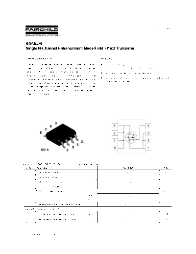 Various NDS8425 Datasheet (PDF) - Fairchild Semiconductor  . Electronic Components Datasheets Various NDS8425 Datasheet (PDF) - Fairchild Semiconductor.pdf