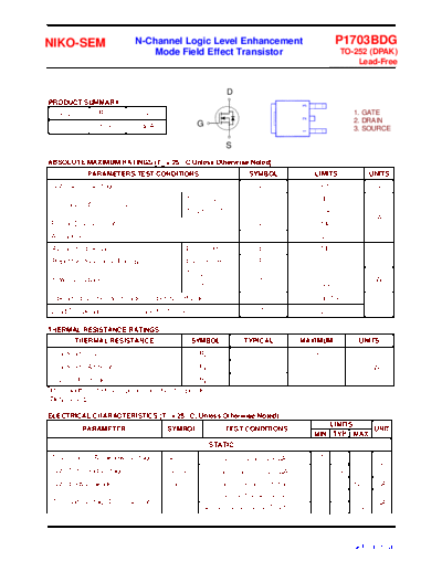 Various P1703BDG  . Electronic Components Datasheets Various P1703BDG.pdf