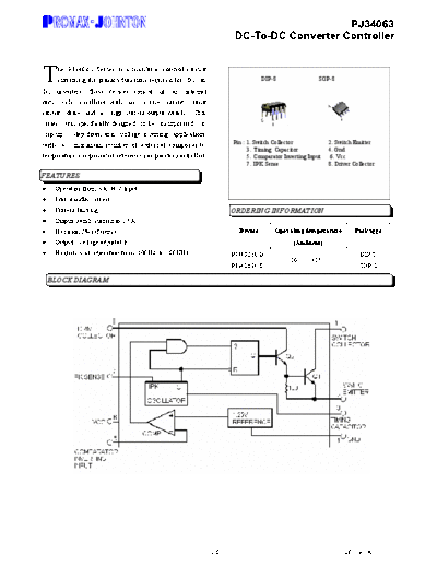 Various PJ34063  . Electronic Components Datasheets Various PJ34063.pdf