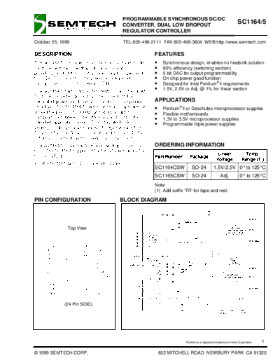 Various SC1164  . Electronic Components Datasheets Various SC1164.pdf