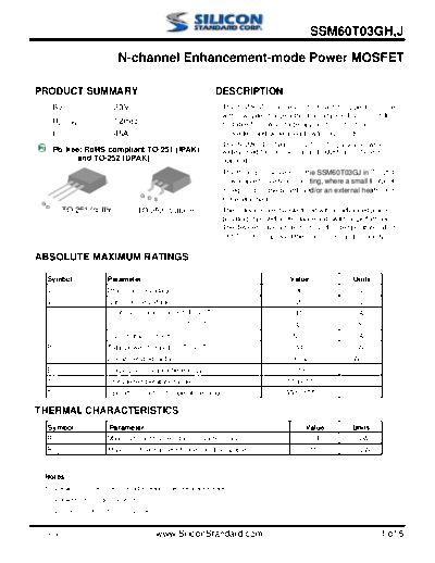 Various SSM60T03GH,J 60T03GH  . Electronic Components Datasheets Various SSM60T03GH,J 60T03GH.pdf