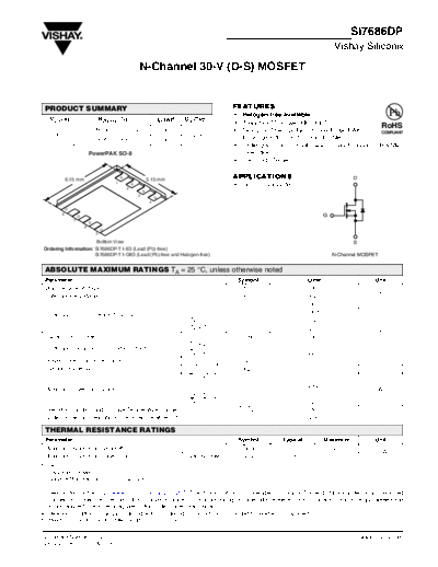 Various Si7686DP  . Electronic Components Datasheets Various Si7686DP.pdf
