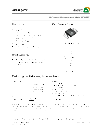 Various apm4307  . Electronic Components Datasheets Various apm4307.pdf