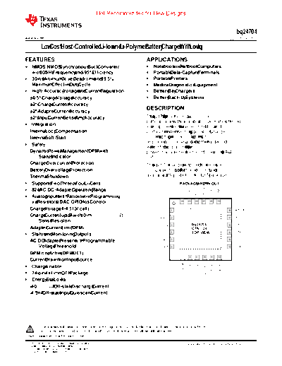 Various bq24704  . Electronic Components Datasheets Various bq24704.pdf