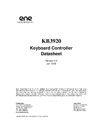 Various ene kb3920 - kb3926  . Electronic Components Datasheets Various ene kb3920 - kb3926.pdf