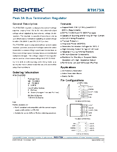 Various rt9173  . Electronic Components Datasheets Various rt9173.PDF