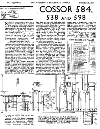 COSSOR Cossor 584  . Rare and Ancient Equipment COSSOR Cossor_584.pdf