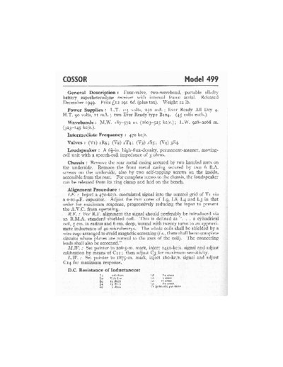 COSSOR 499  . Rare and Ancient Equipment COSSOR 499.pdf