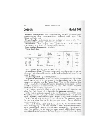 COSSOR 508  . Rare and Ancient Equipment COSSOR 508.pdf