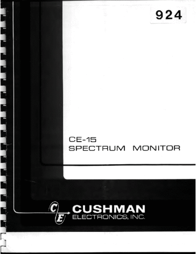 Cushman ce-15 1&2 v6  . Rare and Ancient Equipment Cushman cushman ce-15 1&2_v6.pdf
