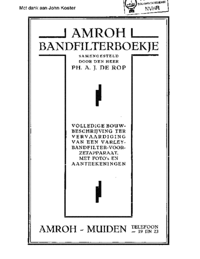AMROH Amroh VarleyBandfilter  . Rare and Ancient Equipment AMROH Amroh_VarleyBandfilter.pdf
