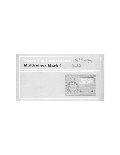 AVO avo multiminor mk4  . Rare and Ancient Equipment AVO avo_multiminor_mk4.pdf