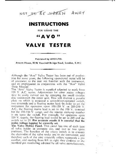 AVO avo. 2 part suitcase type valve tester.  . Rare and Ancient Equipment AVO avo._2_part_suitcase_type_valve_tester..pdf