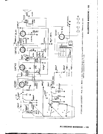 ALLOCCHIO BACCHINI Allocchio Bacchini 115  . Rare and Ancient Equipment ALLOCCHIO BACCHINI Allocchio Bacchini 115.pdf