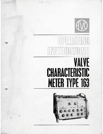 AVO vcm163 users manual  . Rare and Ancient Equipment AVO vcm163_users_manual.pdf