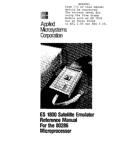Applied Microsystems 920-10435-02 ES1800 286 88  . Rare and Ancient Equipment Applied Microsystems 920-10435-02_ES1800_286_88.pdf