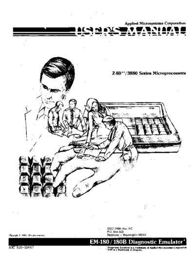 Applied Microsystems 920-10647 EM180 Z80 Feb82  . Rare and Ancient Equipment Applied Microsystems 920-10647_EM180_Z80_Feb82.pdf