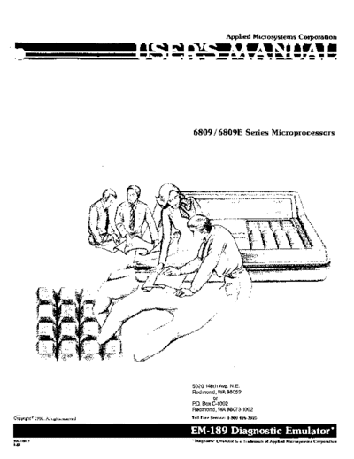 Applied Microsystems 920-10812 EM189 6809 Jan84  . Rare and Ancient Equipment Applied Microsystems 920-10812_EM189_6809_Jan84.pdf