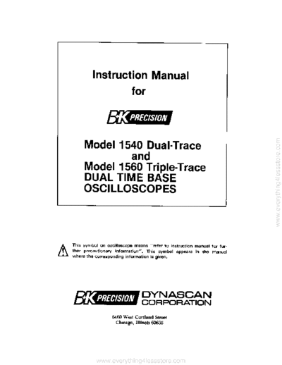 B&K bk models 1540 1560 oscilloscopes  . Rare and Ancient Equipment B&K bk_models_1540_1560_oscilloscopes.pdf