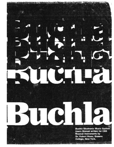 Buchla Buchla100UserGuide  . Rare and Ancient Equipment Buchla Buchla100UserGuide.pdf