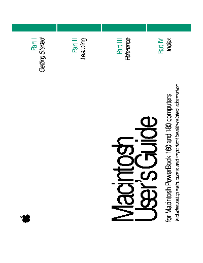 apple PowerBook 160 &180 User Guide  apple PowerBooks PB 100 Series PowerBook 160 &180 User Guide.pdf