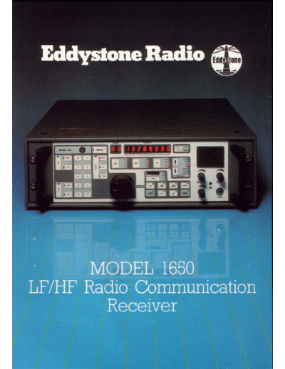 Eddystone MODERN DATASHEETS  . Rare and Ancient Equipment Eddystone MODERN DATASHEETS.pdf