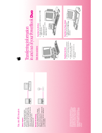 apple Transferring Info to fm Duo  apple PowerBooks PB Duo & Duo Dock Transferring Info to_fm Duo.PDF