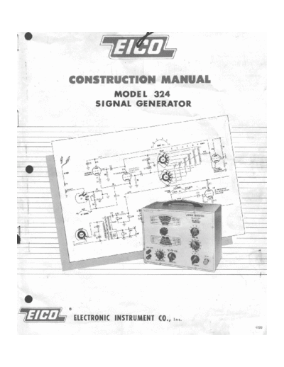 Eico eico model 324 rf signal generator construction  . Rare and Ancient Equipment Eico eico_model_324_rf_signal_generator_construction.pdf