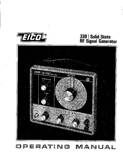 Eico eico model 330 rf signal generator  . Rare and Ancient Equipment Eico eico_model_330_rf_signal_generator.pdf