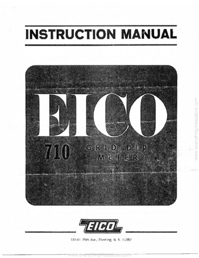 Eico eico model 710 grid dip meter  . Rare and Ancient Equipment Eico eico_model_710_grid_dip_meter.pdf