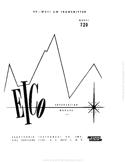 Eico eico model 720 90-watt cw transmitter  . Rare and Ancient Equipment Eico eico_model_720_90-watt_cw_transmitter.pdf