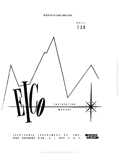 Eico eico model 730 modulator-driver  . Rare and Ancient Equipment Eico eico_model_730_modulator-driver.pdf