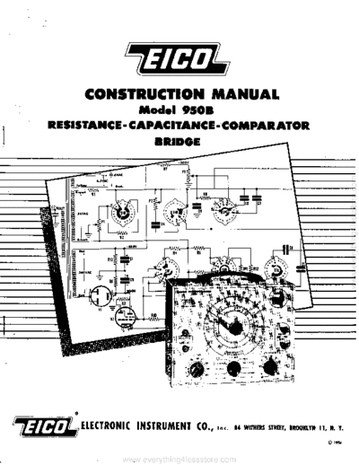 Eico eico model 950b bridge construction  . Rare and Ancient Equipment Eico eico_model_950b_bridge_construction.pdf