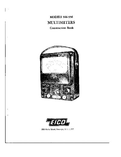 Eico eico models 566-556 multimeters construction  . Rare and Ancient Equipment Eico eico_models_566-556_multimeters_construction.pdf