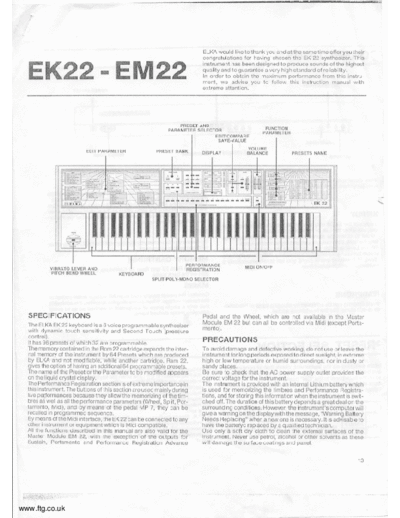 Elka ElkaEK22-Manual  . Rare and Ancient Equipment Elka ElkaEK22-Manual.pdf