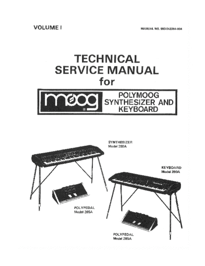 Moog moogpolymoogservicemanual  . Rare and Ancient Equipment Moog moogpolymoogservicemanual.pdf